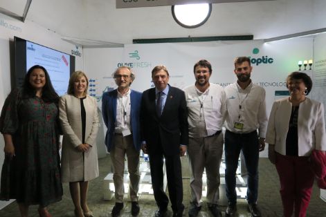Hoy, en la inauguración de la XXI Feria del Olivo de Montoro