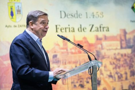 HOY, EN LA INAUGURACIÓN DE LA FERIA INTERNACIONAL GANADERA Y 569 TRADICIONAL DE SAN MIGUEL, EN ZAFRA (BADAJOZ)  