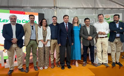 DURANTE SU VISITA A LA FERIA FUTUROLIVA, EN BAEZA (JAÉN)  