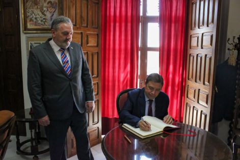 Hoy, en una visita a la zona de producción arrocera del Guadalquivir 