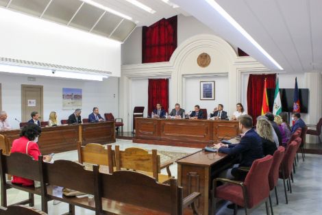 Hoy, en una visita a la zona de producción arrocera del Guadalquivir 