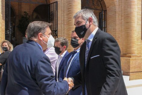 Hoy, en una visita a la zona de producción arrocera del Guadalquivir 