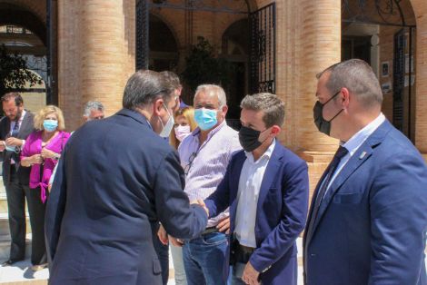 Hoy, en una visita a la zona de producción arrocera del Guadalquivir 