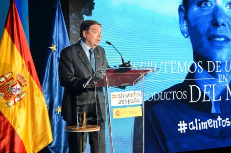 Hoy, en la presentación de la campaña “Disfrutemos de un país infinito en productos del mar y recetas”  