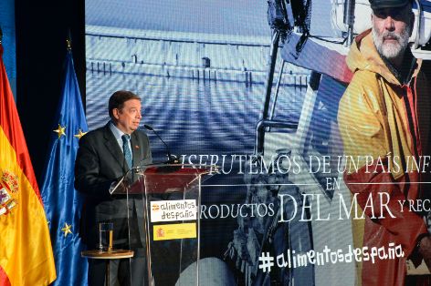 Hoy, en la presentación de la campaña “Disfrutemos de un país infinito en productos del mar y recetas”  