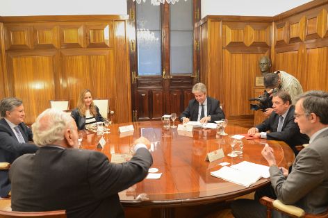 Hoy, en la sede del ministerio