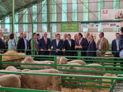 HOY, EN LA INAUGURACIÓN DE LA FERIA INTERNACIONAL GANADERA Y 569 TRADICIONAL DE SAN MIGUEL, EN ZAFRA (BADAJOZ)  