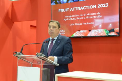 Hoy, en la inauguración de la feria Fruit Attraction