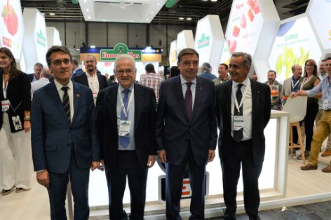 Hoy, en la inauguración de la feria Fruit Attraction