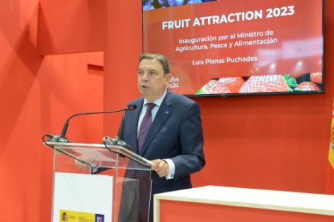 Hoy, en la inauguración de la feria Fruit Attraction