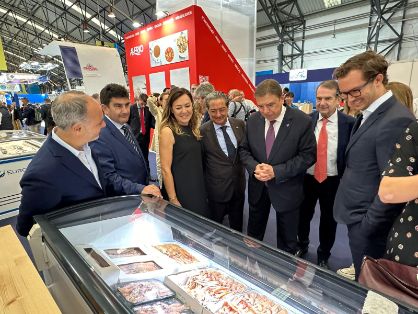 Hoy, en Vigo, en la feria Conxemar