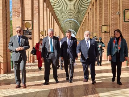 Hoy, en una visita a la Feria Internacional de Producción Animal de Zaragoza  