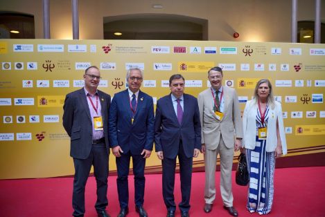 Hoy, en la inauguración del 44º Congreso Mundial de la Viña y el Vino, en Cádiz