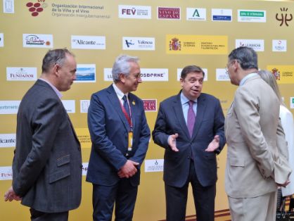 Hoy, en la inauguración del 44º Congreso Mundial de la Viña y el Vino, en Cádiz