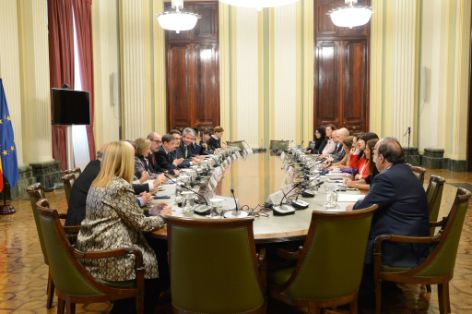 Hoy, en la sede del ministerio