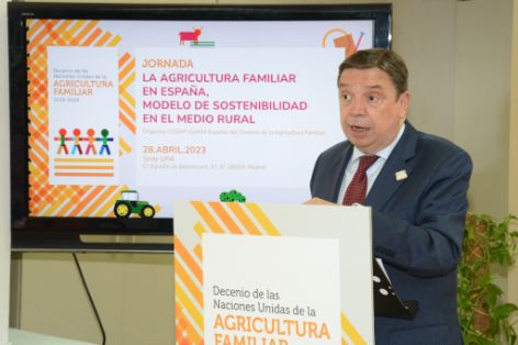 HOY, EN LA CLAUSURA DE LA JORNADA “LA AGRICULTURA FAMILIAR EN ESPAÑA, MODELO DE SOSTENIBILIDAD EN EL MEDIO RURAL”