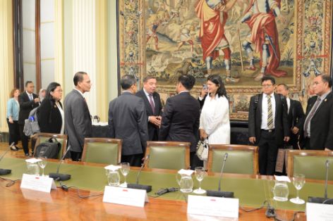 Hoy, en la sede del ministerio