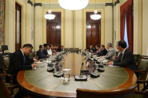 Hoy, en la sede del ministerio