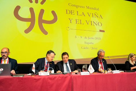 Hoy, en la Asamblea General de la Organización Internacional de la Viña y el Vino (OIV), en Jerez de la Frontera