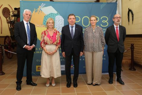 Hoy, en la clausura del Congreso Internacional sobre Seguros Agrarios, en Jerez de la Frontera (Cádiz)