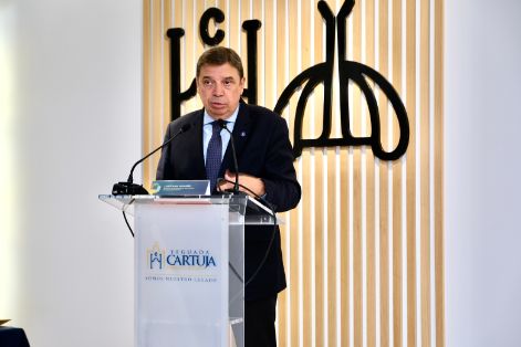 Hoy, en la clausura del Congreso Internacional sobre Seguros Agrarios, en Jerez de la Frontera (Cádiz)