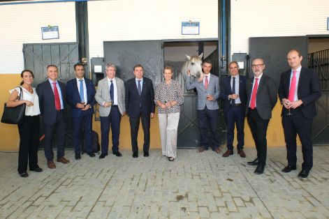 Hoy, en la clausura del Congreso Internacional sobre Seguros Agrarios, en Jerez de la Frontera (Cádiz)