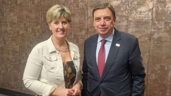 Ayer, en Washington D.C., en la conferencia internacional Agriculture Innovation Mission (AIM) for Climate