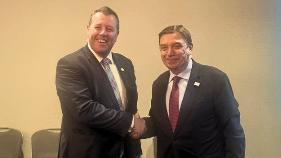 Ayer, en Washington D.C., en la conferencia internacional Agriculture Innovation Mission (AIM) for Climate