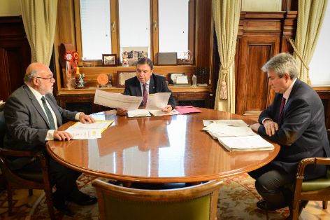 Hoy, en la sede del ministerio