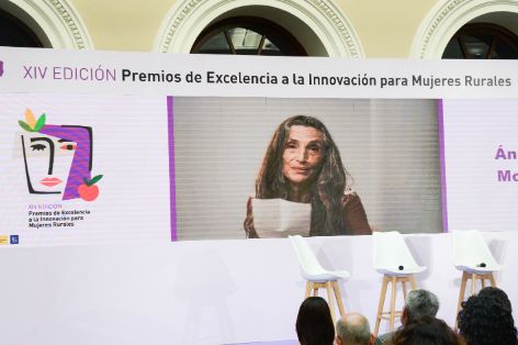 Hoy, en la entrega de los XIV Premios de Excelencia a la Innovación para Mujeres Rurales 