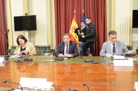 Hoy, en la reunión con las organizaciones profesionales agraria Asaja, COAG y UPA