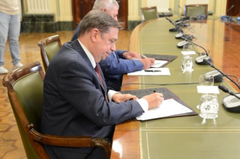 Hoy, en la sede del ministerio