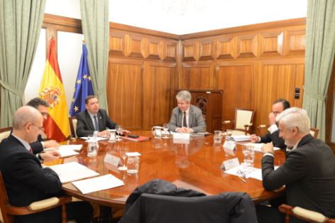 Hoy, en una reunión con la Federación de Industrias de Alimentación y Bebidas 