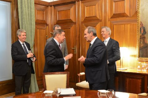 Hoy, en la sede del ministerio 