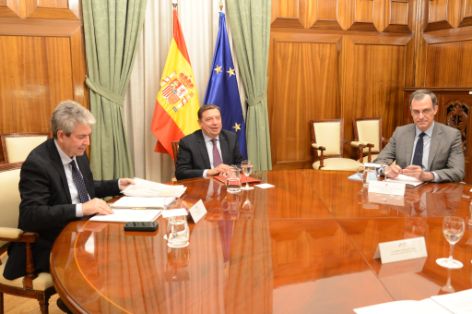 Hoy, en la sede del ministerio 