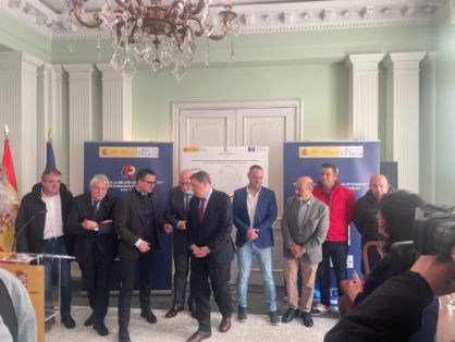 En Ourense, en el acto de firma de un convenio para modernizar regadíos