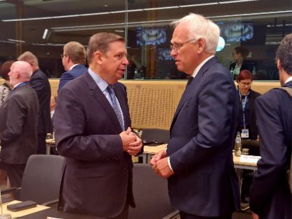 Hoy, en Bruselas, en el Consejo de Ministros de Agricultura de la UE