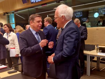 Hoy, en Bruselas, en el Consejo de Ministros de Agricultura de la UE