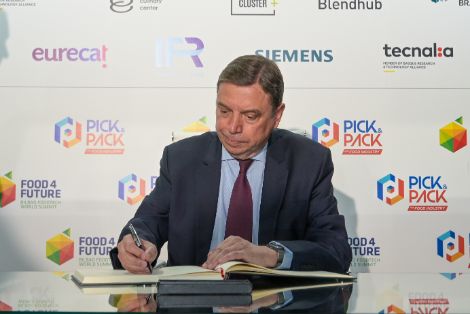 Hoy, en el marco del IV Congreso Internacional “Food 4 Future”, en Bilbao 
