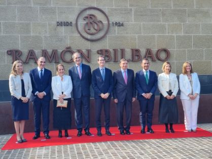 Hoy, en Haro (La Rioja), en el centenario de Bodegas Ramón Bilbao