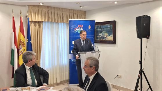 Hoy, en la reunión con los embajadores en España de los 27 Estados miembros de la UE