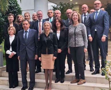 Hoy, en la reunión con los embajadores en España de los 27 Estados miembros de la UE
