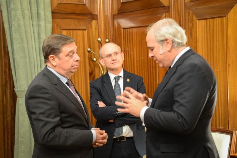 Hoy, en la sede del ministerio 