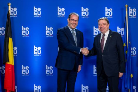 Hoy, en el Consejo Informal de Ministros de Agricultura, en Genk (Bélgica)