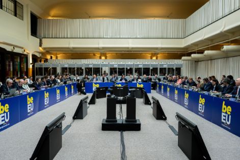 Hoy, en el Consejo Informal de Ministros de Agricultura, en Genk (Bélgica)