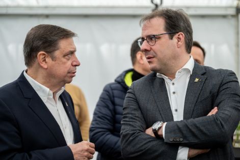 Hoy, en el Consejo Informal de Ministros de Agricultura, en Genk (Bélgica)