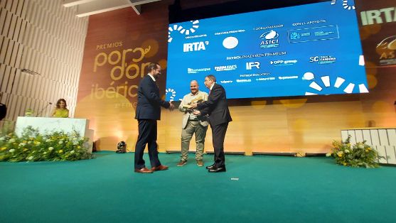 Anoche, en la VIII edición de los premios Porc d’Or, en Córdoba