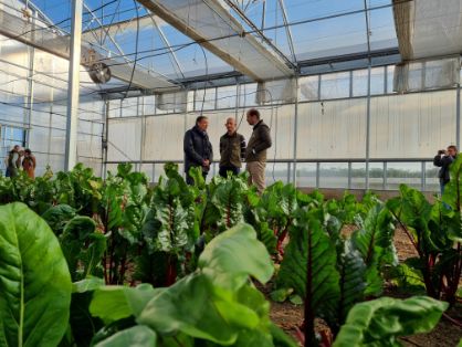 En su visita a Finca Hualdo, en El Carpio de Tajo (Toledo)