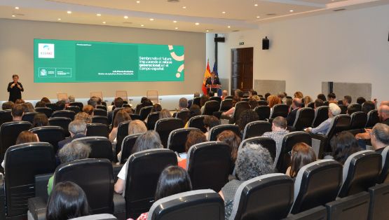 Hoy, en la inauguración de una jornada sobre impulso al relevo generacional en el campo