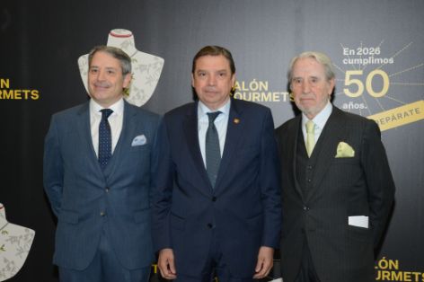 Hoy, en la inauguración de la 38ª edición del Salón Gourmets, en IFEMA